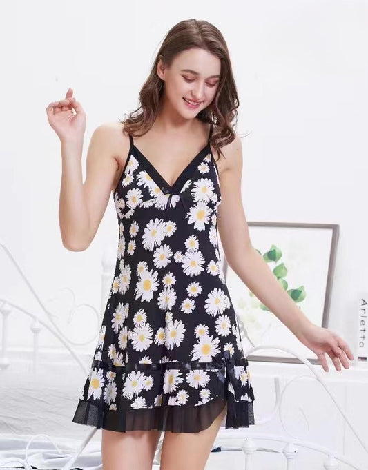 Women's Floral Print Dress Loose-258A5